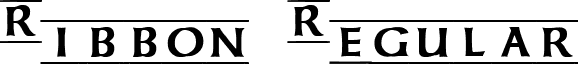 Ribbon Regular font - Ribbon.ttf