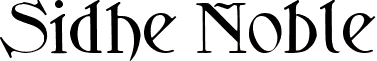 Sidhe Noble font - SIDHN___.TTF