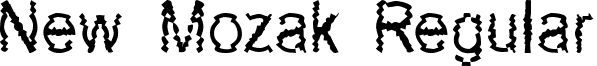 New Mozak Regular font - NEWMOZAK.TTF