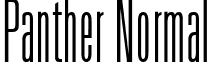 Panther Normal font - PANTHER.TTF