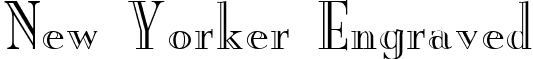 New Yorker Engraved font - NEWYRKEN.TTF