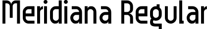 Meridiana Regular font - Meridiana.ttf