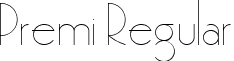 Premi Regular font - Premi.ttf