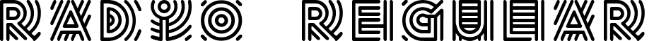 Radio Regular font - RADIO___.TTF