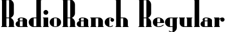 RadioRanch Regular font - RADIORAN.TTF