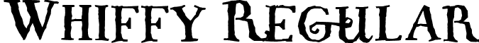 Whiffy Regular font - whiffy.ttf