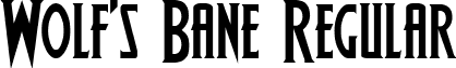 Wolf's Bane Regular font - Wolf4.ttf