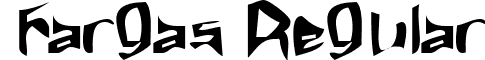 Fargas Regular font - FARGAS__.TTF