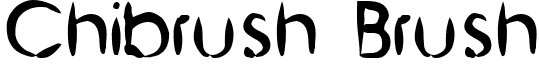 Chibrush Brush font - Chibrush.ttf