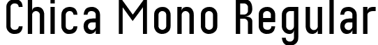 Chica Mono Regular font - CHICM___.TTF