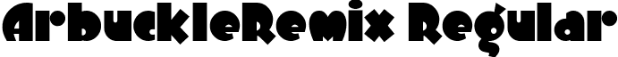 ArbuckleRemix Regular font - ARBUCKLE.TTF