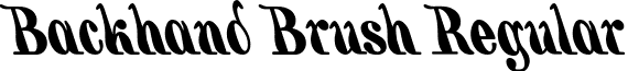 Backhand Brush Regular font - BACKB___.TTF