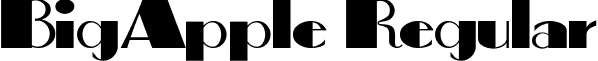 BigApple Regular font - BIGAPPLE.TTF