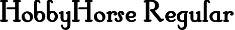 HobbyHorse Regular font - HOBBYHOR.TTF