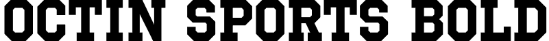 Octin Sports Bold font - OctinSportsRg-Bold.otf