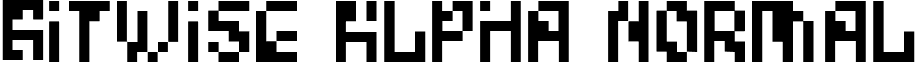 Bitwise Alpha Normal font - CHE-BITA.TTF