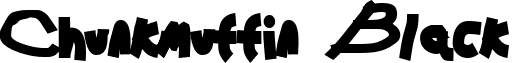 Chunkmuffin Black font - CHUNBL__.TTF