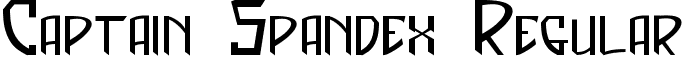 Captain Spandex Regular font - Captain Spandex.ttf