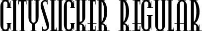 CitySlicker Regular font - CITYS___.TTF