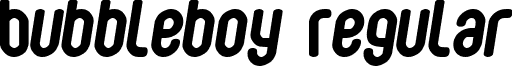 Bubbleboy Regular font - BUBBLEBO.TTF