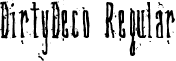 DirtyDeco Regular font - Dirtdeco.ttf