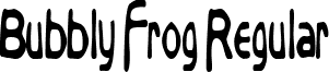 Bubbly Frog Regular font - Bubbly Frog.ttf