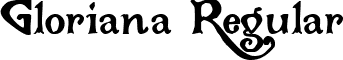 Gloriana Regular font - gl______.ttf