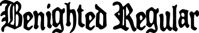 Benighted Regular font - BENIGHTE.TTF