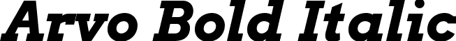 Arvo Bold Italic font - Arvo-BoldItalic.ttf