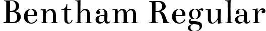 Bentham Regular font - bentham-regular.ttf