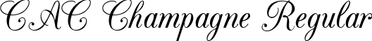 CAC Champagne Regular font - cac_champagne.ttf