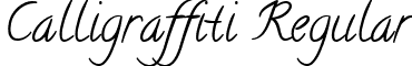 Calligraffiti Regular font - Calligraffiti.ttf