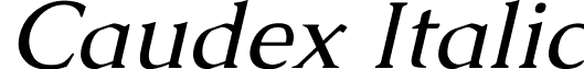 Caudex Italic font - Caudex-Italic.ttf