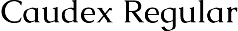 Caudex Regular font - Caudex-Regular.ttf