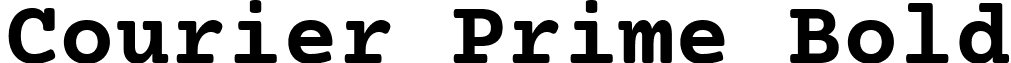 Courier Prime Bold font - Courier_Prime_Bold.ttf