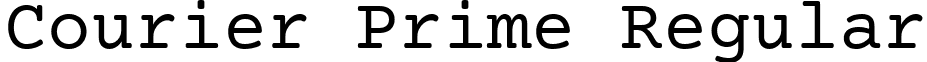 Courier Prime Regular font - Courier_Prime.ttf