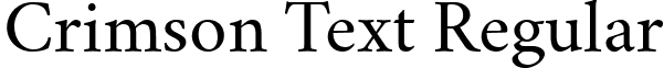 Crimson Text Regular font - Crimson Text Regular.ttf