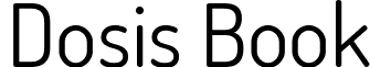 Dosis Book font - Dosis-Book.ttf