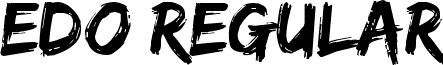 Edo Regular font - edo.ttf