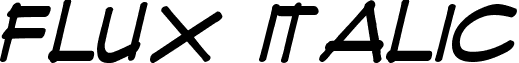 Flux Italic font - Flux_Architect_Italic.ttf