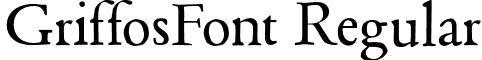 GriffosFont Regular font - GriffosFont.ttf