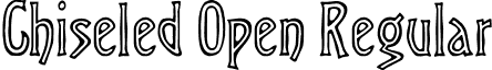 Chiseled Open Regular font - Chiseled.ttf