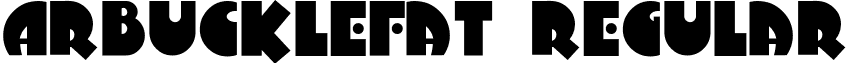 ArbuckleFat Regular font - ARBUCKLE.TTF