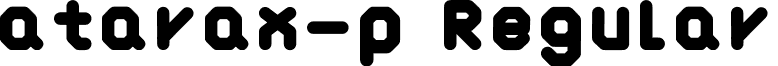 atarax-p Regular font - atarax-p.TTF