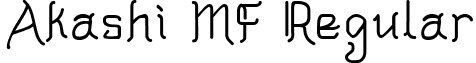 Akashi MF Regular font - Akashi_m.ttf