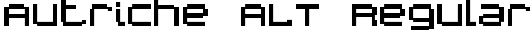 Autriche ALT Regular font - Autriche ALT.ttf