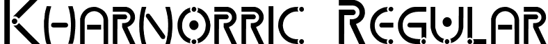 Kharnorric Regular font - Kharnorric.ttf