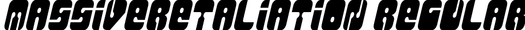 MassiveRetaliation Regular font - MASSIVER.TTF