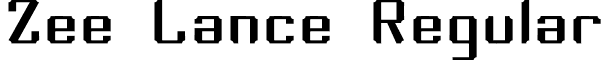 Zee Lance Regular font - ZEE.TTF