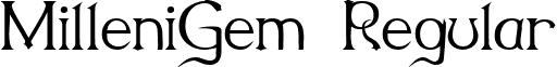 MilleniGem Regular font - Milleni Gem.ttf